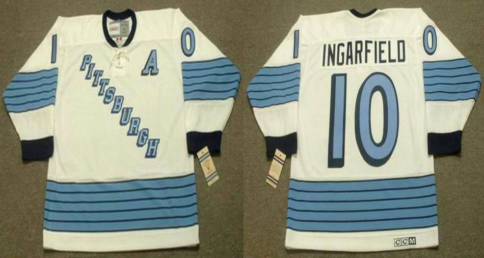 2019 Men Pittsburgh Penguins #10 Ingarfield White CCM NHL jerseys->pittsburgh penguins->NHL Jersey